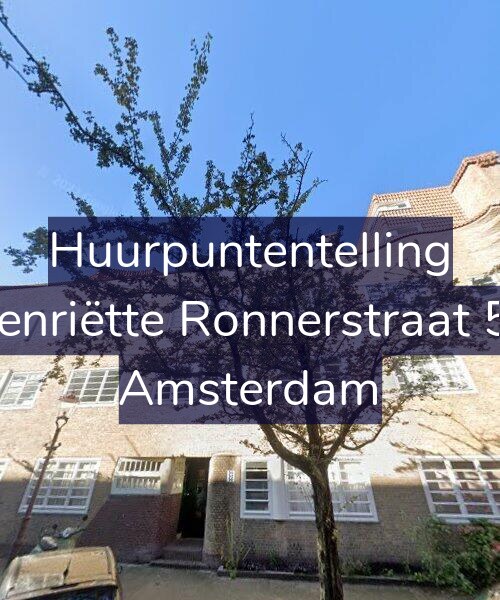 Foto gevel Huurpuntentelling voor Henriëtte Ronnerstraat 54, Amsterdam