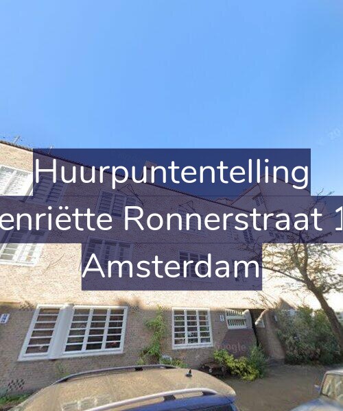 Foto gevel Huurpuntentelling voor Henriëtte Ronnerstraat 12, Amsterdam
