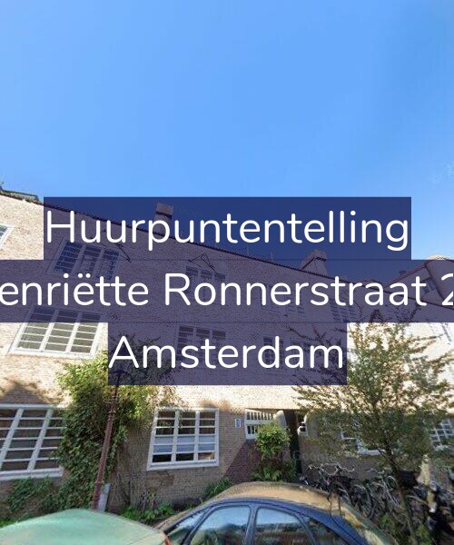 Foto gevel Huurpuntentelling voor Henriëtte Ronnerstraat 20, Amsterdam