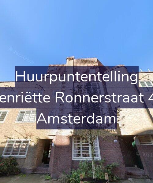 Foto gevel Huurpuntentelling voor Henriëtte Ronnerstraat 42, Amsterdam
