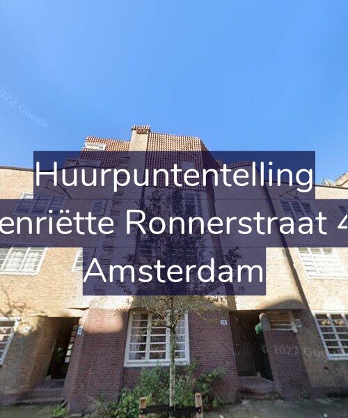 Foto gevel Huurpuntentelling voor Henriëtte Ronnerstraat 40, Amsterdam