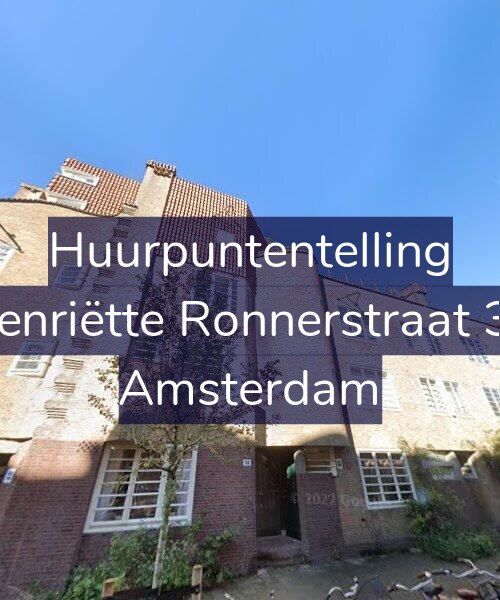 Foto gevel Huurpuntentelling voor Henriëtte Ronnerstraat 38, Amsterdam