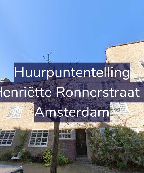 Foto gevel Huurpuntentelling voor Henriëtte Ronnerstraat 6, Amsterdam