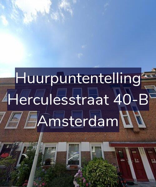 Foto gevel Huurpuntentelling voor Herculesstraat 40-B, Amsterdam