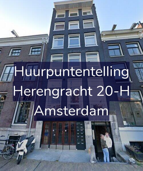 Foto gevel Huurpuntentelling voor Herengracht 20-H, Amsterdam
