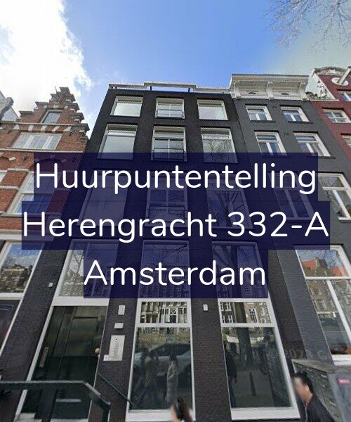 Foto gevel Huurpuntentelling voor Herengracht 332-A, Amsterdam