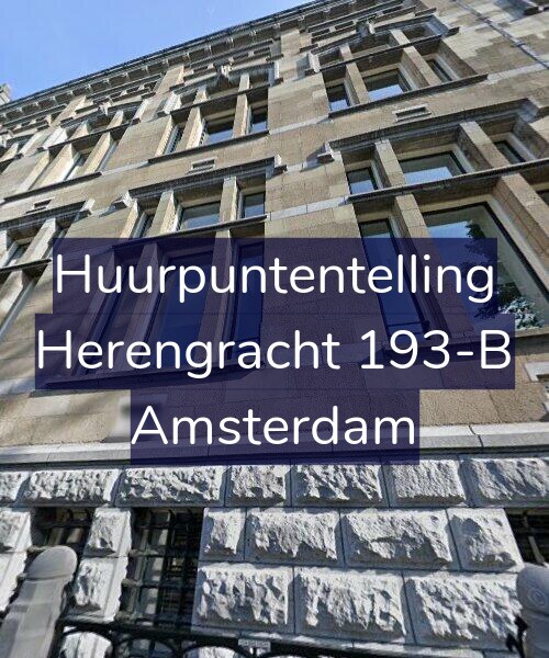 Foto gevel Huurpuntentelling voor Herengracht 193-B, Amsterdam