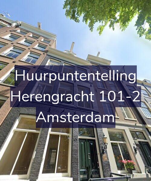 Foto gevel Huurpuntentelling voor Herengracht 101-2, Amsterdam