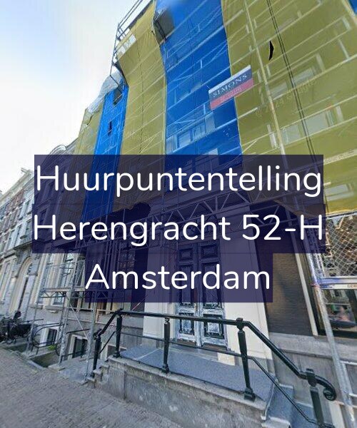 Foto gevel Huurpuntentelling voor Herengracht 52-H, Amsterdam