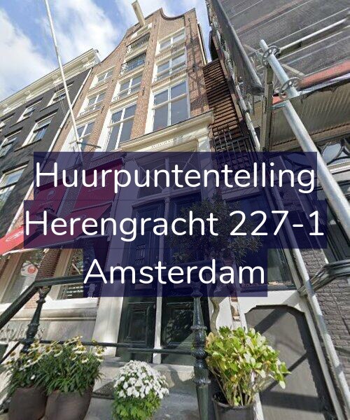 Foto gevel Huurpuntentelling voor Herengracht 227-1, Amsterdam