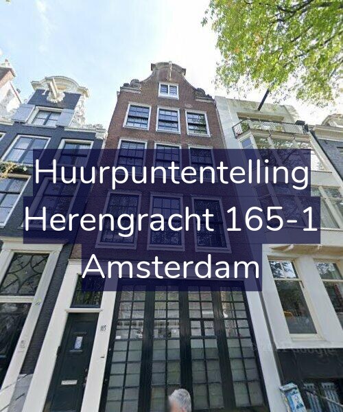 Foto gevel Huurpuntentelling voor Herengracht 165-1, Amsterdam