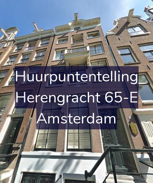 Foto gevel Huurpuntentelling voor Herengracht 65-E, Amsterdam