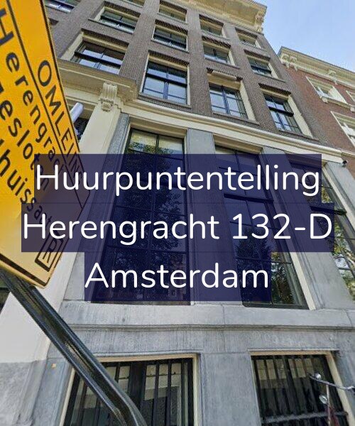 Foto gevel Huurpuntentelling voor Herengracht 132-D, Amsterdam