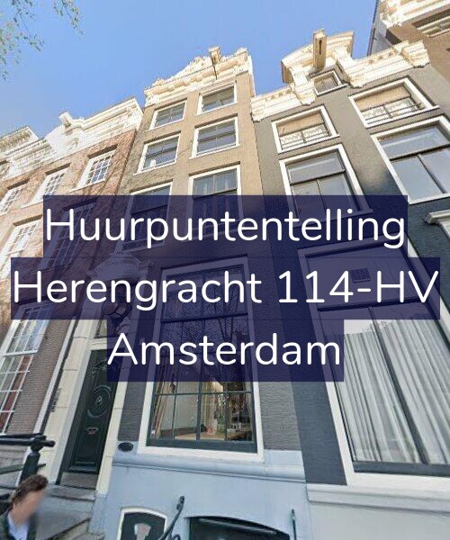 Foto gevel Huurpuntentelling voor Herengracht 114-HV, Amsterdam