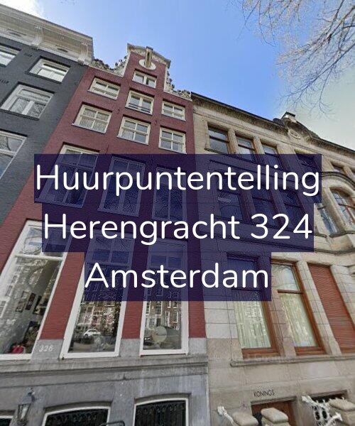 Foto gevel Huurpuntentelling voor Herengracht 324, Amsterdam