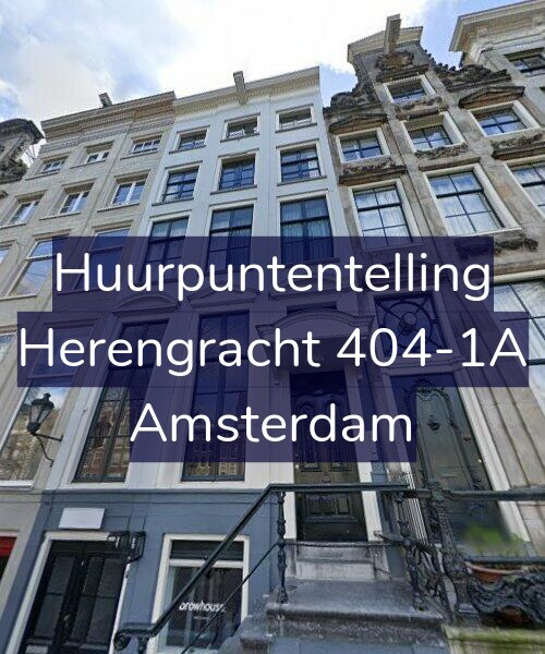 Foto gevel Huurpuntentelling voor Herengracht 404-1A, Amsterdam