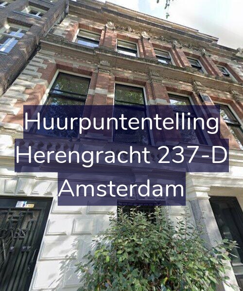 Foto gevel Huurpuntentelling voor Herengracht 237-D, Amsterdam