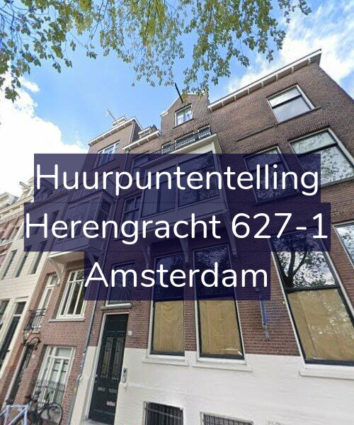 Foto gevel Huurpuntentelling voor Herengracht 627-1, Amsterdam