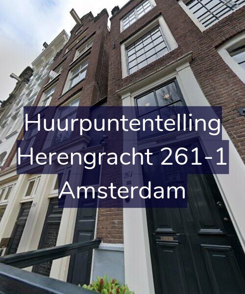 Foto gevel Huurpuntentelling voor Herengracht 261-1, Amsterdam