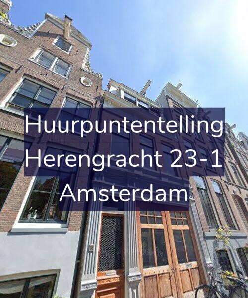 Foto gevel Huurpuntentelling voor Herengracht 23-1, Amsterdam