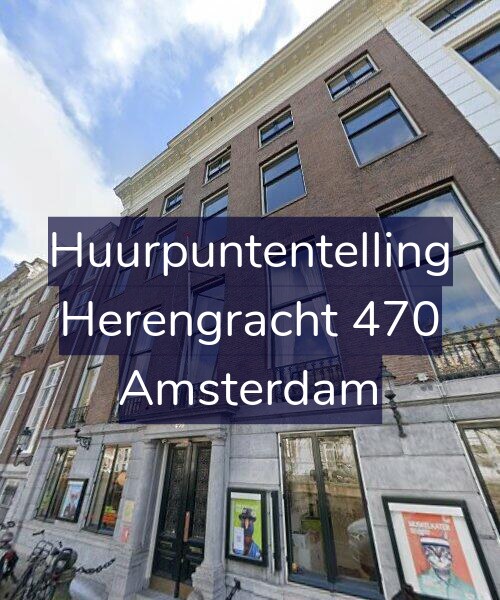 Foto gevel Huurpuntentelling voor Herengracht 470, Amsterdam