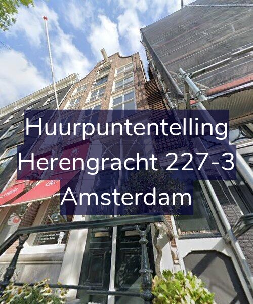 Foto gevel Huurpuntentelling voor Herengracht 227-3, Amsterdam
