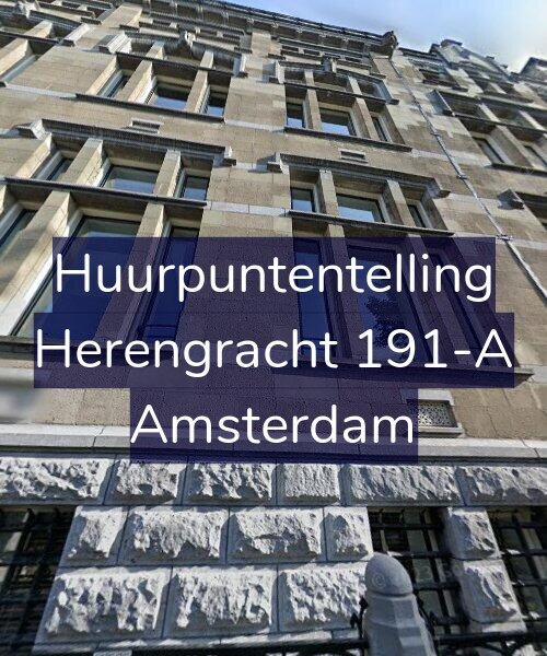 Foto gevel Huurpuntentelling voor Herengracht 191-A, Amsterdam
