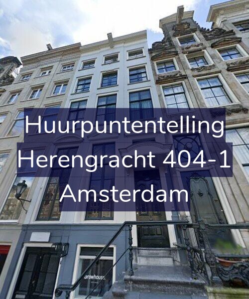 Foto gevel Huurpuntentelling voor Herengracht 404-1, Amsterdam