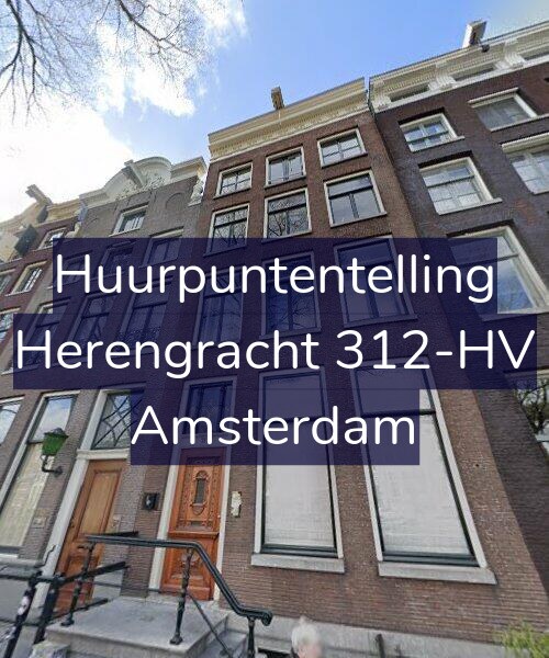 Foto gevel Huurpuntentelling voor Herengracht 312-HV, Amsterdam