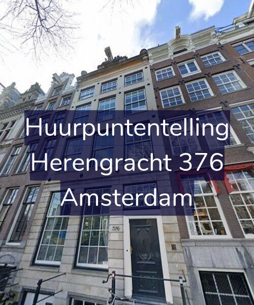 Foto gevel Huurpuntentelling voor Herengracht 376, Amsterdam