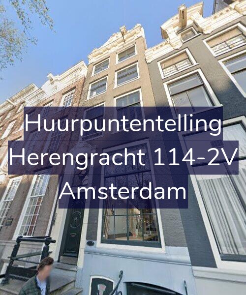 Foto gevel Huurpuntentelling voor Herengracht 114-2V, Amsterdam