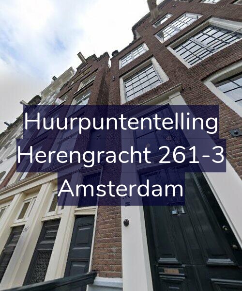 Foto gevel Huurpuntentelling voor Herengracht 261-3, Amsterdam