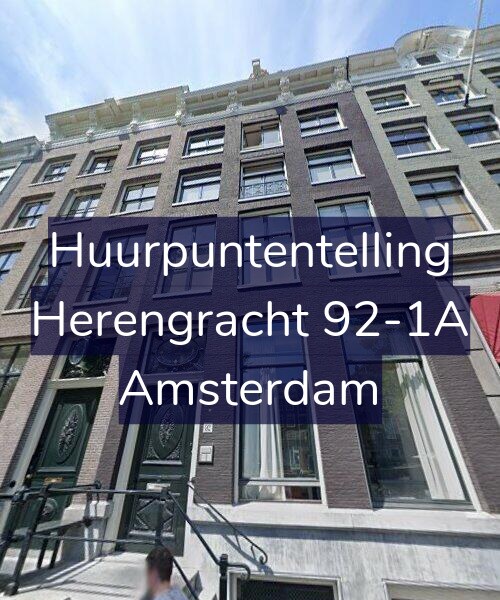 Foto gevel Huurpuntentelling voor Herengracht 92-1A, Amsterdam