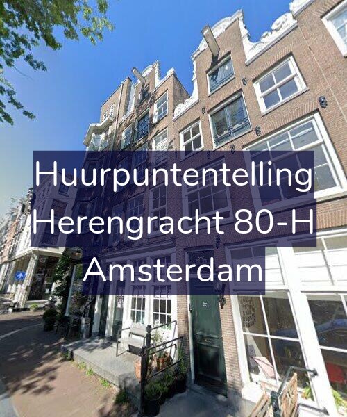 Foto gevel Huurpuntentelling voor Herengracht 80-H, Amsterdam