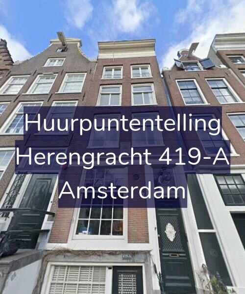 Foto gevel Huurpuntentelling voor Herengracht 419-A, Amsterdam