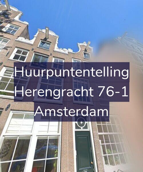 Foto gevel Huurpuntentelling voor Herengracht 76-1, Amsterdam