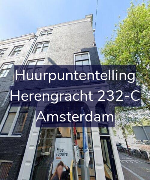 Foto gevel Huurpuntentelling voor Herengracht 232-C, Amsterdam