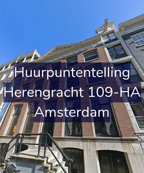 Foto gevel Huurpuntentelling voor Herengracht 109-HA, Amsterdam