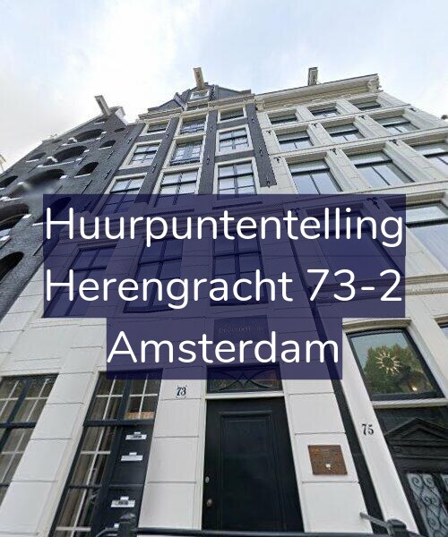 Foto gevel Huurpuntentelling voor Herengracht 73-2, Amsterdam