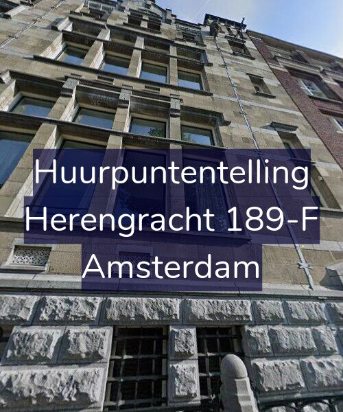 Foto gevel Huurpuntentelling voor Herengracht 189-F, Amsterdam
