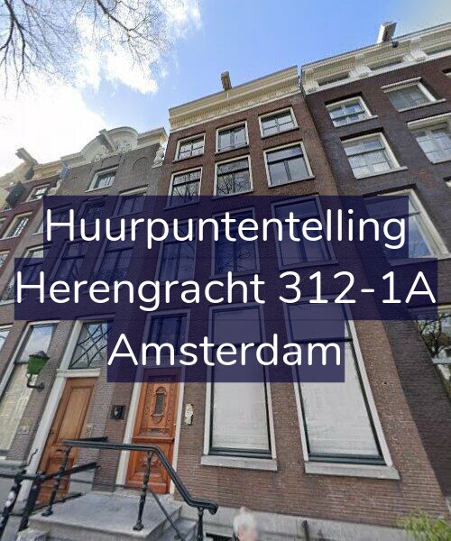 Foto gevel Huurpuntentelling voor Herengracht 312-1A, Amsterdam