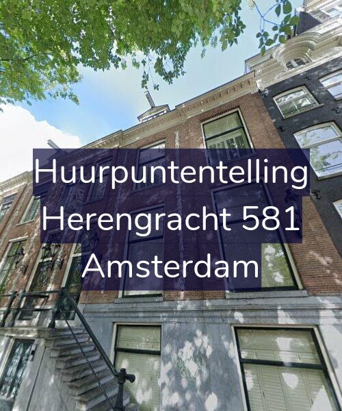 Foto gevel Huurpuntentelling voor Herengracht 581, Amsterdam