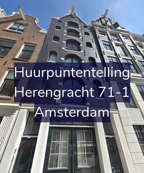 Foto gevel Huurpuntentelling voor Herengracht 71-1, Amsterdam
