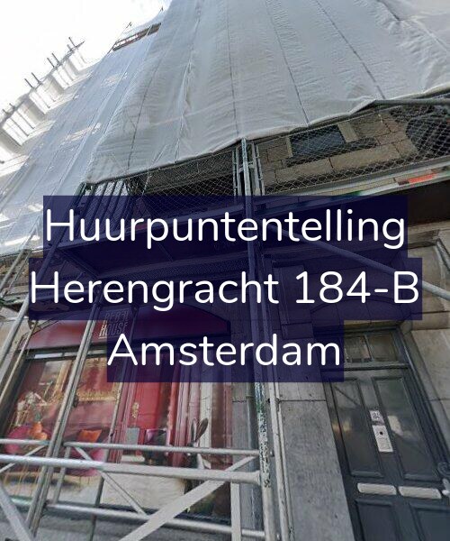 Foto gevel Huurpuntentelling voor Herengracht 184-B, Amsterdam