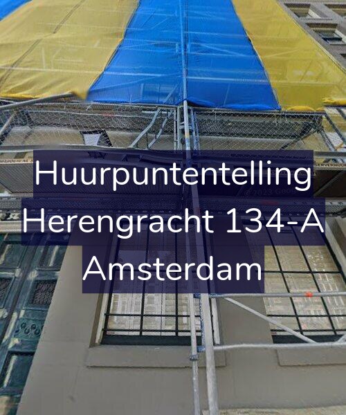 Foto gevel Huurpuntentelling voor Herengracht 134-A, Amsterdam