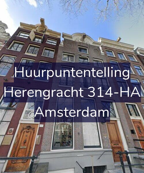 Foto gevel Huurpuntentelling voor Herengracht 314-HA, Amsterdam