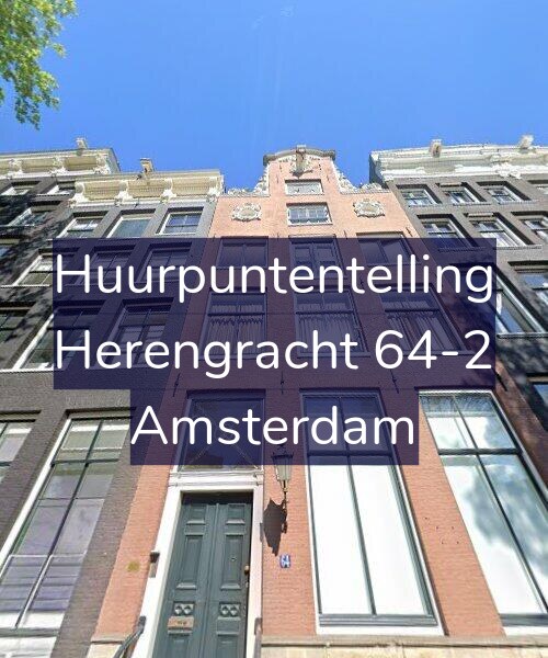 Foto gevel Huurpuntentelling voor Herengracht 64-2, Amsterdam