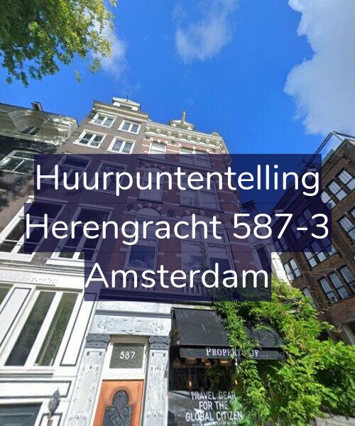 Foto gevel Huurpuntentelling voor Herengracht 587-3, Amsterdam