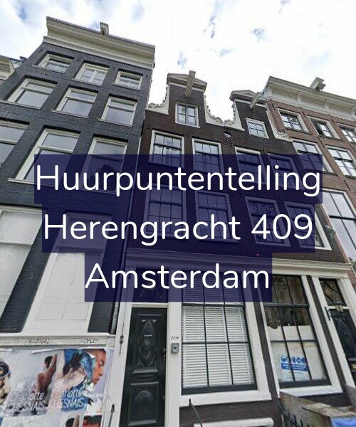 Foto gevel Huurpuntentelling voor Herengracht 409, Amsterdam