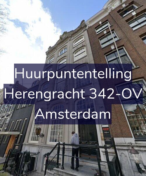 Foto gevel Huurpuntentelling voor Herengracht 342-OV, Amsterdam
